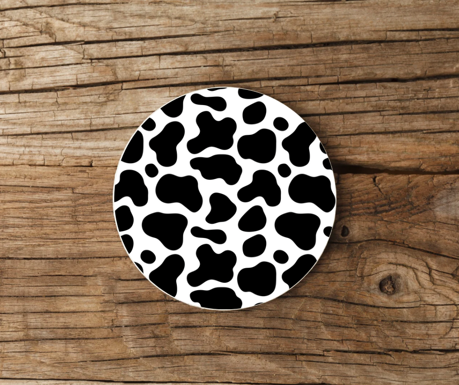 COW PRINT COASTER