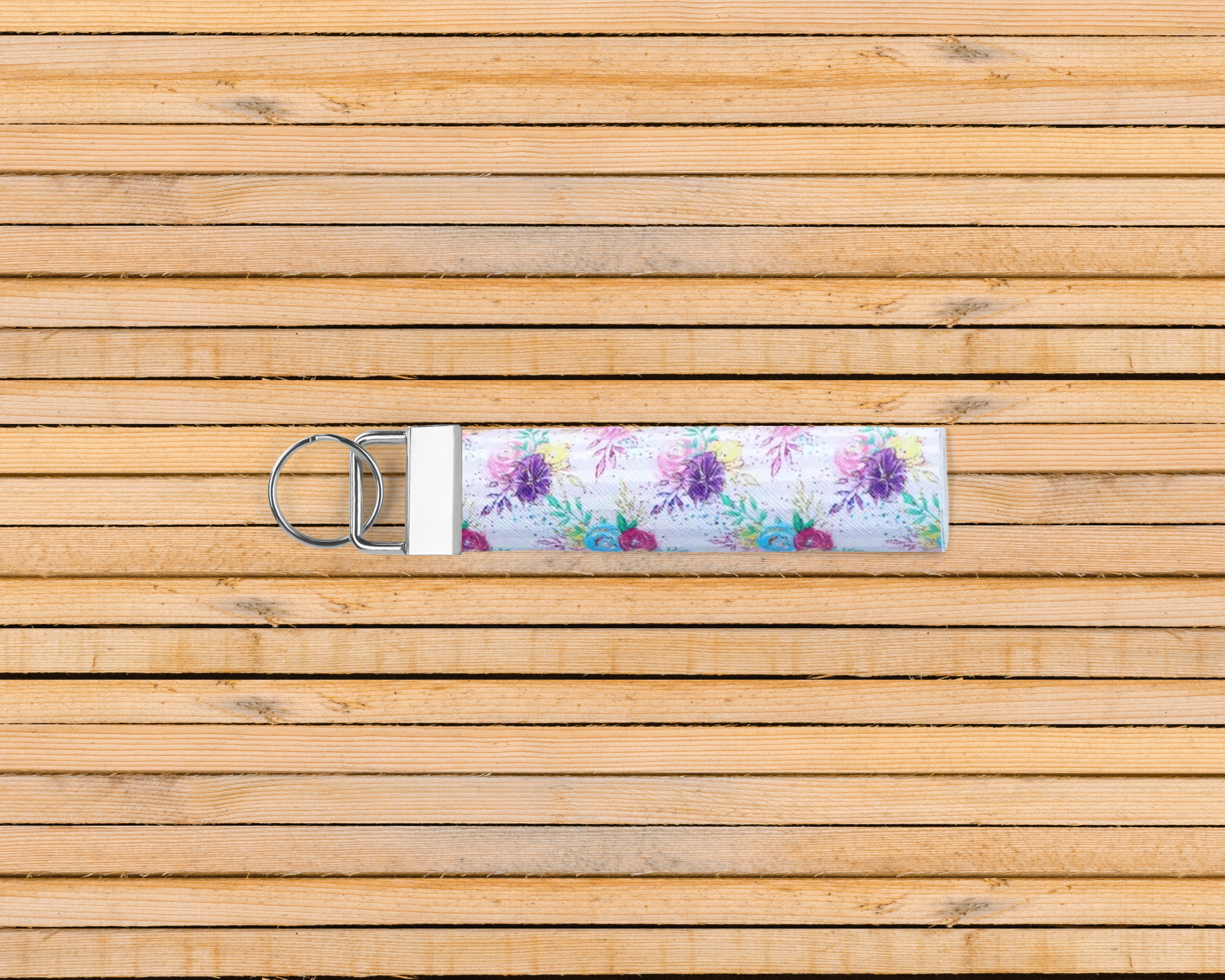 FLORAL STRIPED WRISTLET
