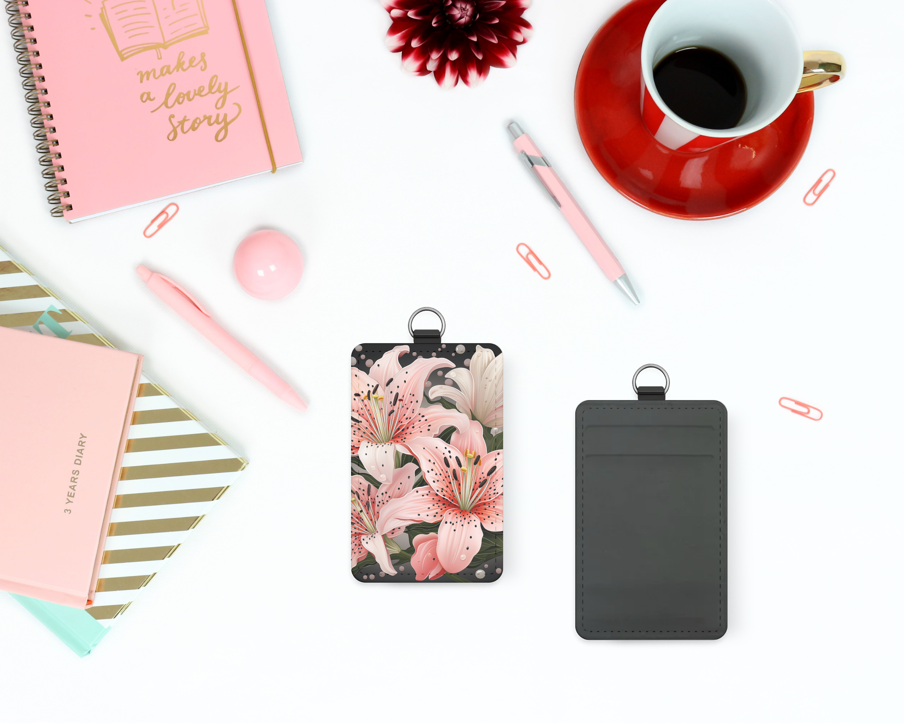 PINK LILY CARD WALLET