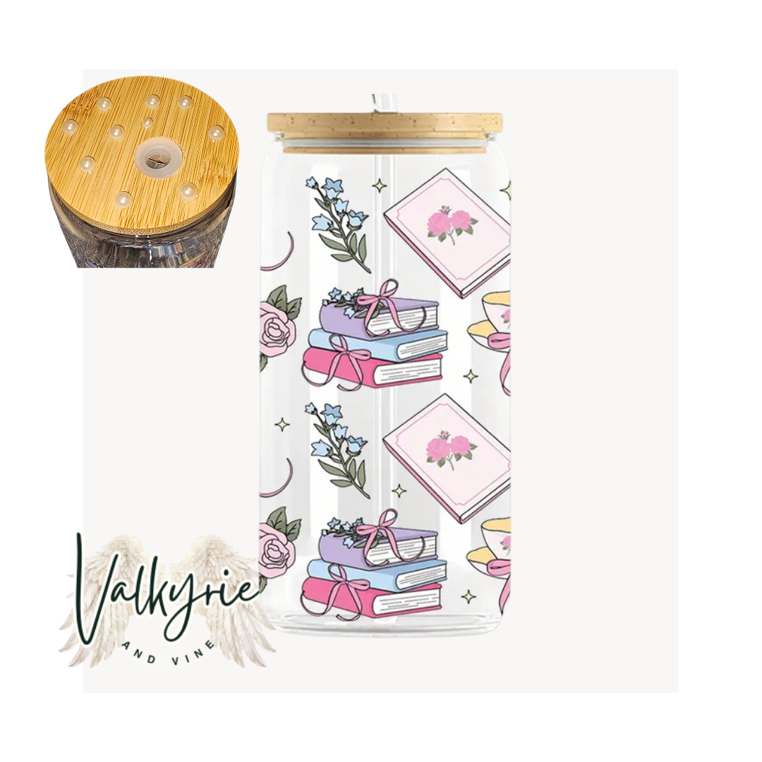 BOOK LOVE GLASS LIBBEY CAN