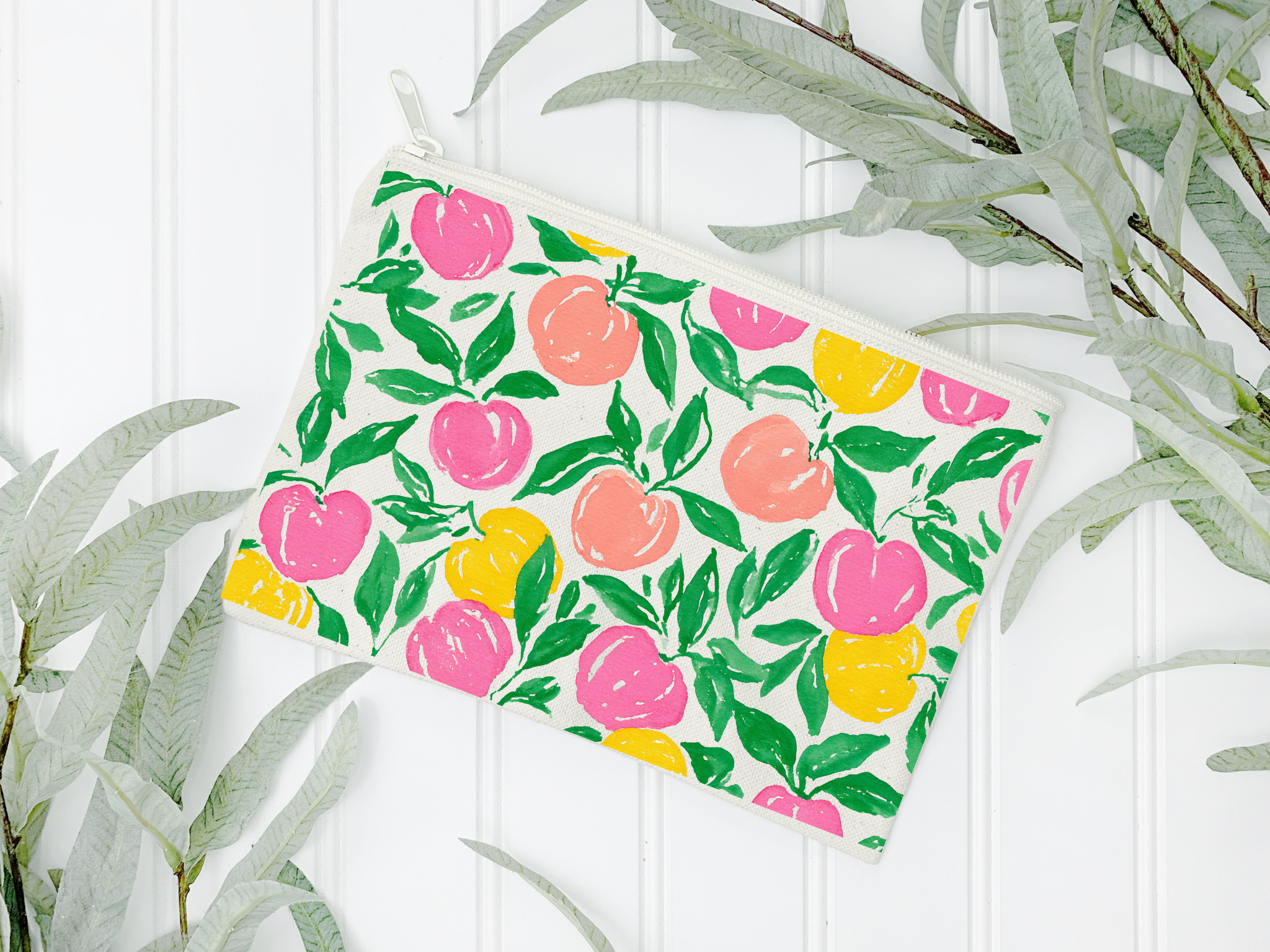FRUI-TIFUL FLOWERS CANVAS MULTIPURPOSE BAG