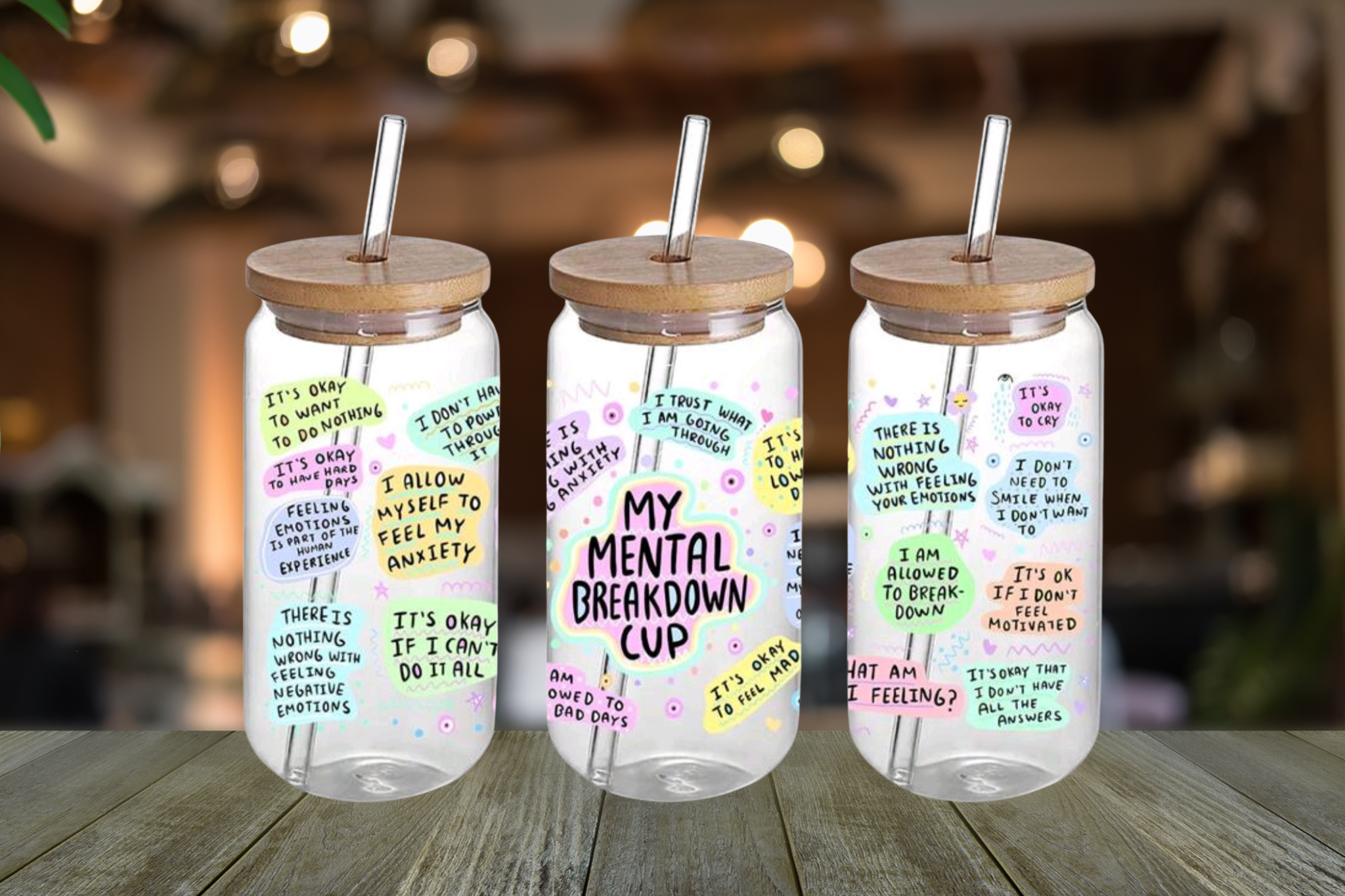 MENTAL BREAKDOWN GLASS LIBBEY CAN