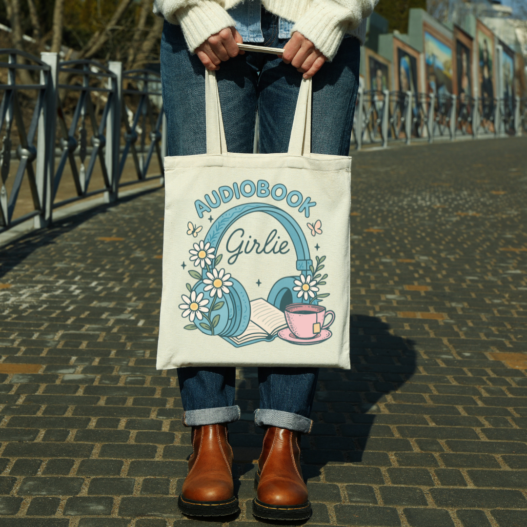 AUDIOBOOK GIRLIE TOTE BAG