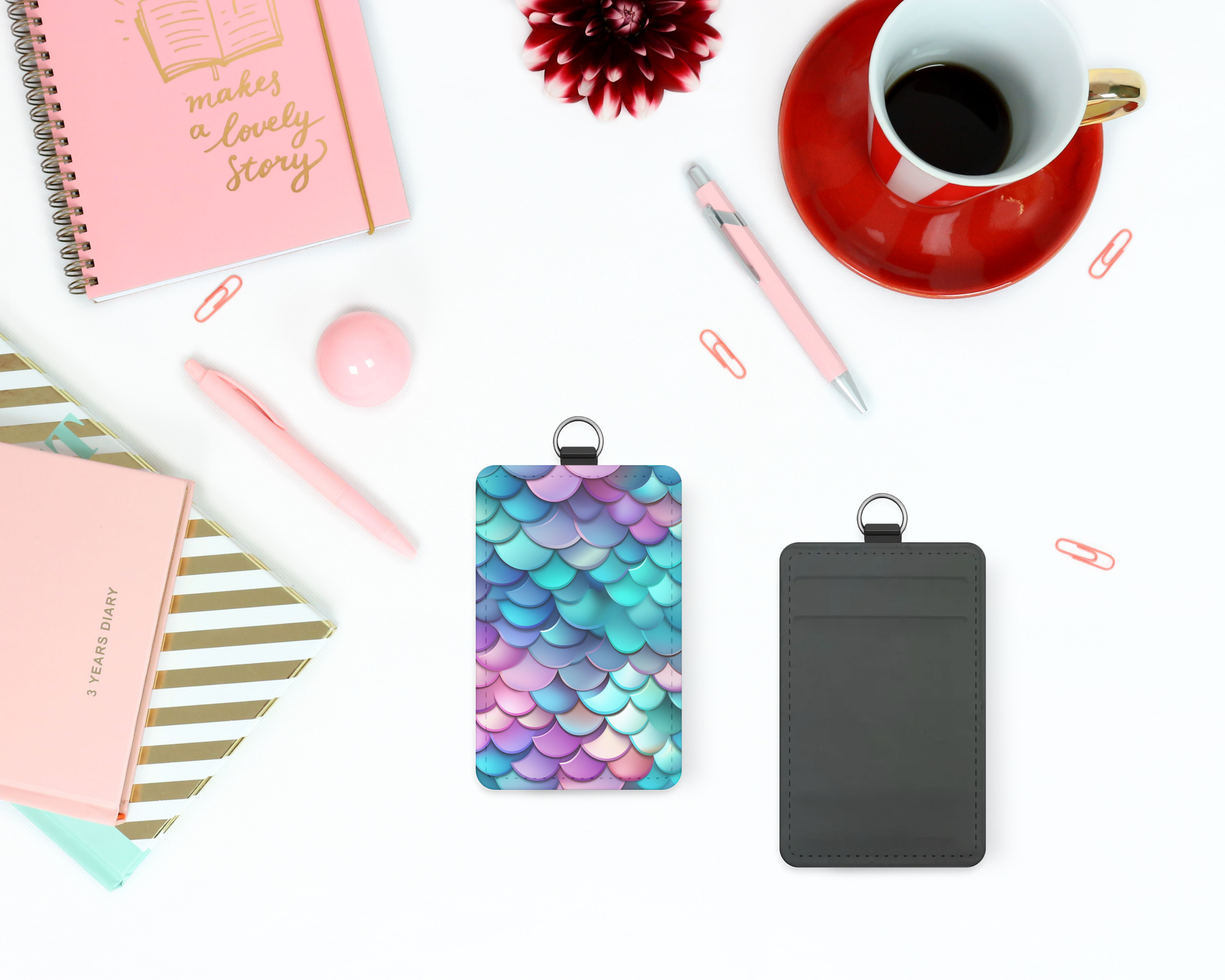 MERMAID SCALES CARD WALLET