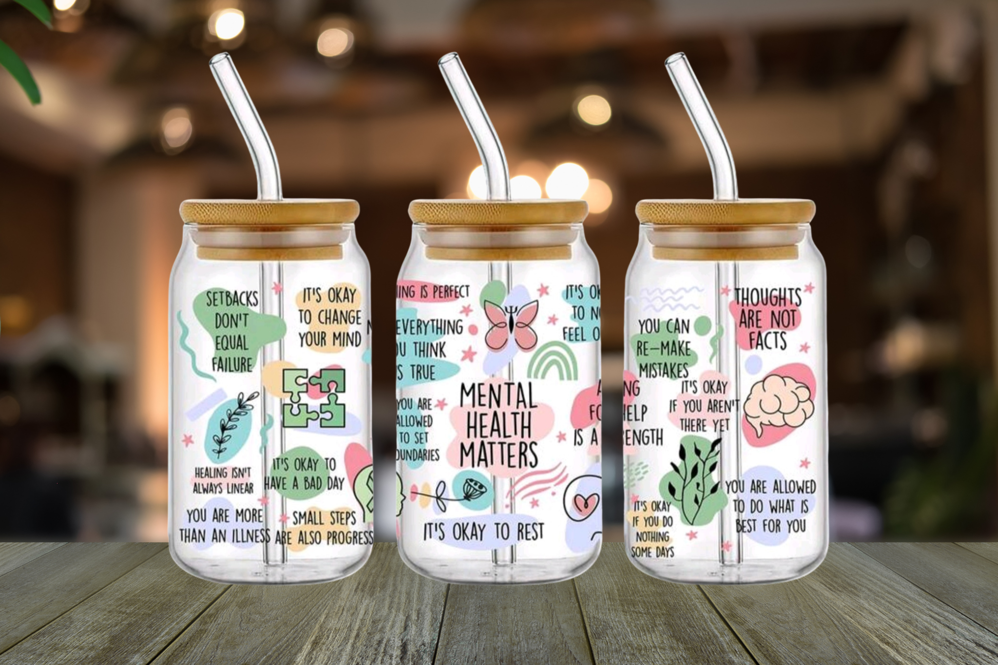 MENTAL HEALTH MATTERS GLASS LIBBEY CAN